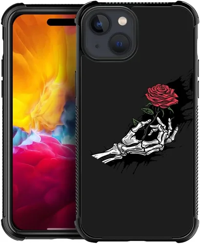 Vista 19 de CARLOCA Funda compatible con iPhone 15 Plus, diseño de gato Mumbai Clivia negro para iPhone 15 Plus, ultra protección, a prueba de golpes
