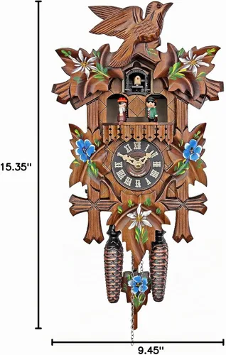 Vista 6 de Engstler Reloj Cuco Cuarzo - Flores Alpinas AH 532/10 QMT
