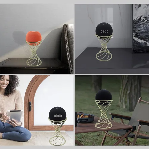 Vista 3 de Dutiplus Soporte decorativo de mesa con altavoz inteligente para Echo Dot 3ª/4ª/5ª generación, Echo 4ª/5ª generación, Echo Glow, Apple Homepod Mini