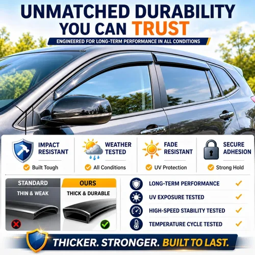 Vista 4 de 2018-2024 Deflectores de visor de ventana lateral adhesivo para Toyota Camry XV70 L LE SE XLE XSE híbrido, protectores de lluvia tintados oscuros