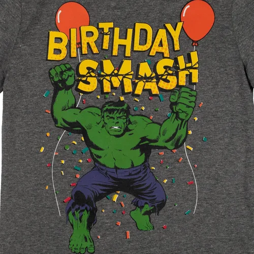 Vista 3 de Marvel Avengers Spider-Man Captain America Hulk Birthday T-Shirt Toddler to Big Kid