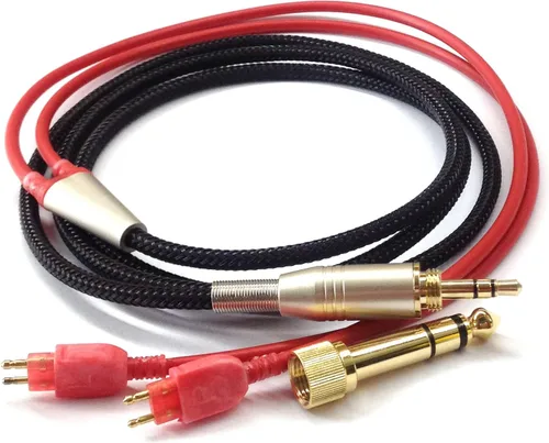 Vista 5 de NewFantasia Cable de actualización de audio de repuesto compatible con auriculares Sennheiser HD650 HD600 HD580 HD660S HD660S2 HD58X HD6XX 3.9 ft/4