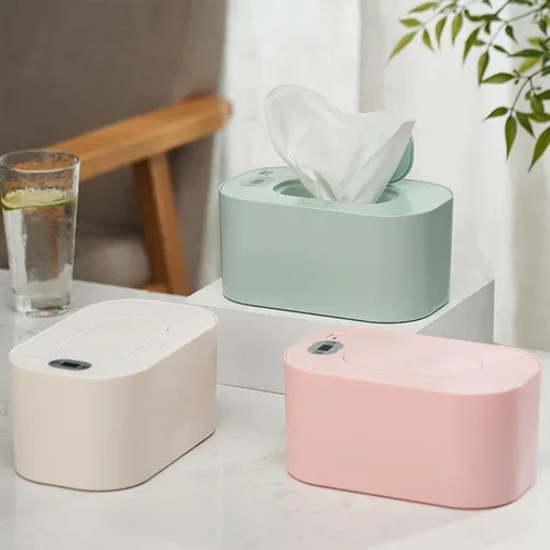 Vista 5 de Dispensador portátil de gran capacidad con pantalla LED, soporte ajustable para toallitas húmedas, dispensador de toallitas húmedas para bebés