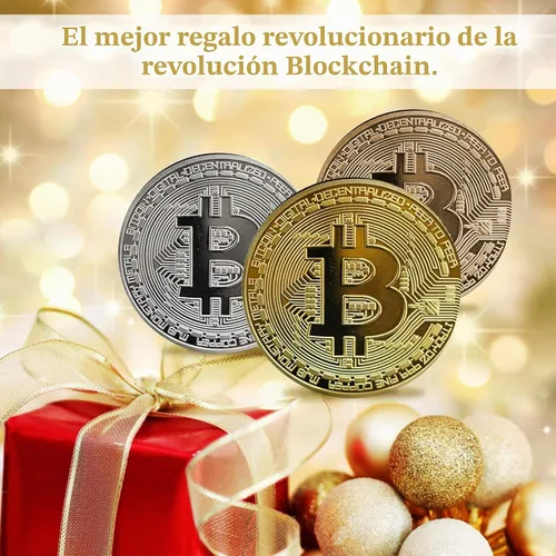 Vista 3 de Moneda Bitcoin de 12 piezas, fichas conmemorativas físicas de Bitcoin doradas con funda protectora, coleccionables de criptomonedas Blockchain