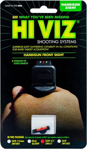 Vista 2 de HIVIZ Smith&Wesson 617 - Mira frontal de fibra óptica (rojo)