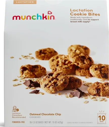 Vista 8 de Munchkin Milkmakers - Bocaditos de galletas para lactancia, caramelo salado de chocolate, 10