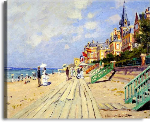 Vista 130 de A&T ARTWORK Antibes Seen from The Salis Gardens de Claude Monet Las Obras de Arte Clásico Mundial Reproducciones, Impresiones de Arte en Lienzo