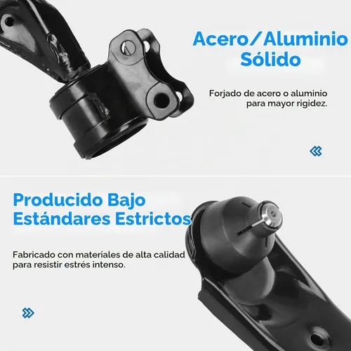 Vista 4 de 10 piezas Brazos de Control Inferiores Delanteros con Rótulas + Barras de Dirección + Enlaces de Barra Estabilizadora para Mazda 3 2004-2009, Mazda