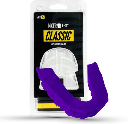Vista 15 de Paquete de 2 protectores bucales clásicos Nxtrnd, boquilla deportiva de ajuste personalizado para fútbol americano, boxeo, MMA, baloncesto, hockey