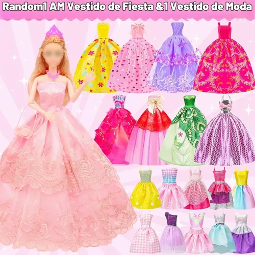 Vista 5 de Ecore Fun Juego de coche de muñeca de 11.5 pulgadas - Ropa y accesorios con Rosa