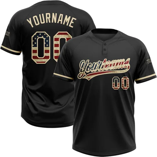 Vista 45 de Camisetas de béisbol personalizadas con dos botones, camisetas de sóftbol personalizadas con logotipo de nombre cosido para hombres, mujeres