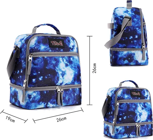 Vista 9 de Tilami Mochila con ruedas, mochila para laptop de 19 pulgadas con ruedas y lonchera