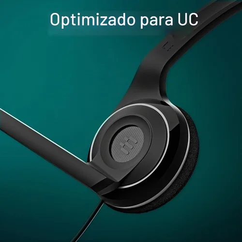 Vista 6 de Sennheiser PC 8 USB - Auriculares estéreo USB para PC y MAC con control de volumen y silencio en línea, color negro