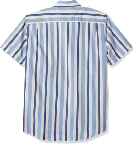 Vista 2 de Tienda Essentials - Camisa de popelina de manga corta de ajuste regular para hombre