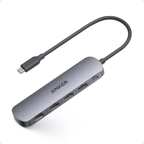Vista 2 de Anker Hub USB-C, concentrador USB 5 en 1 para portátiles, adaptador
