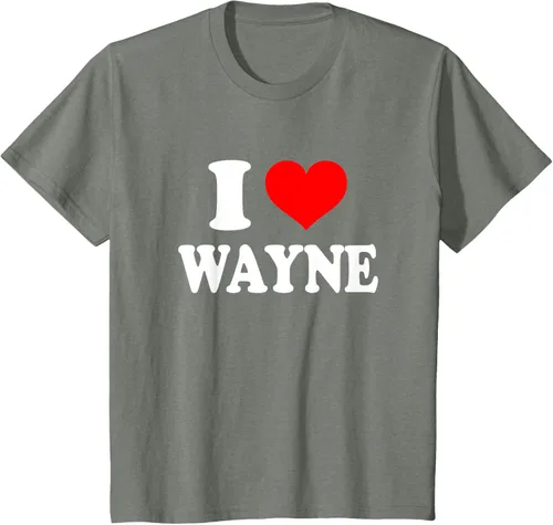 Vista 99 de Wayne - Camiseta I Heart Wayne - I Love Wayne, Negro, S