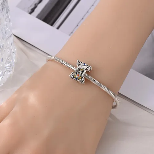 Vista 198 de KUNSIR Los abalorios se adaptan a pulseras Pandora para mujer, plata de ley 925, cuentas colgantes de joyería para niñas, dijes de feliz cumpleaños