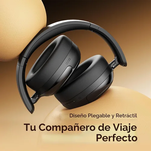 Vista 6 de Oraimo Auriculares inalámbricos con cancelación activa de ruido sobre la oreja Bluetooth, tiempo de reproducción de 65 horas, 3 modos