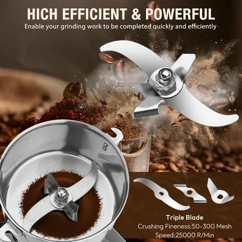 Vista 2 de Molino eléctrico de grano amoladora-28.22 oz 110V 3500W 270°