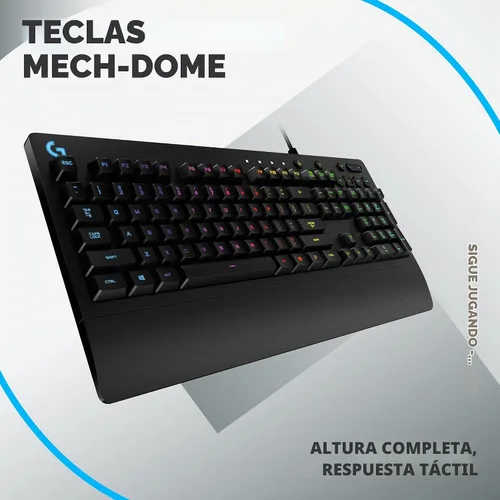 Vista 5 de Logitech G 502 Hero Mouse para juegos con cable y teclado para juegos RGB G213 - Ratones con botones programables y pesos ajustables - Teclado