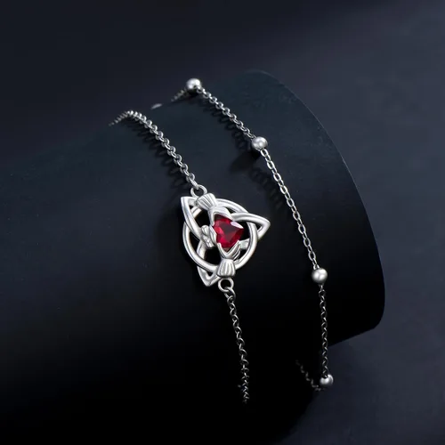 Vista 170 de CHIC & ARTSY Tobilleras delicadas de plata de ley S925 para verano, pulsera de tobillo ajustable multicapa para playa, joyería de pie para mujer