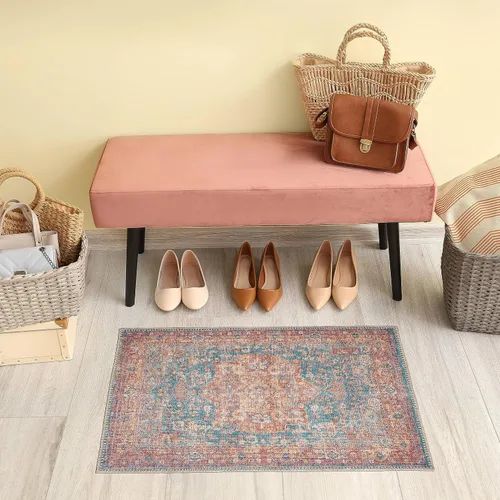 Vista 255 de GLN Rugs Traditional Collection - Alfombra de felpilla lavable a máquina, tradicional lavable, antideslizante, alfombra de felpilla de pelo corto