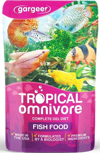 Vista 7 de Gargeer Alimento de pescado cíclido africano de 3 onzas para criadores avanzados. Dieta completa de gel cíclidos africanos para jóvenes y adultos.