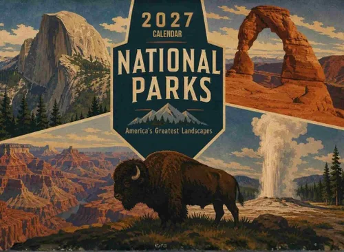 Vista 15 de Calendario mensual de pared 2025 del Parque Nacional Acadia, 12 meses Fabricado en EE.UU.
