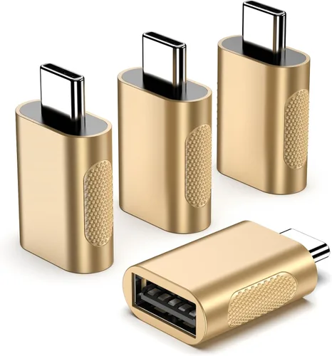 Vista 9 de Adaptador USB C (paquete de 4), conector tipo C macho a USB hembra, adaptador USB 3.0 hembra a Thunderbolt 4/3 compatible con MacBook Pro