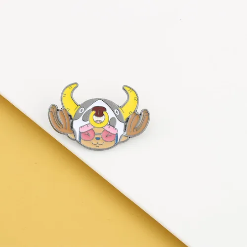 Vista 4 de Alfileres esmaltados de personajes de anime OnePiece Los pines de metal para cosplay de anime son perfectos para mochilas, bolsos, ropa y regalos