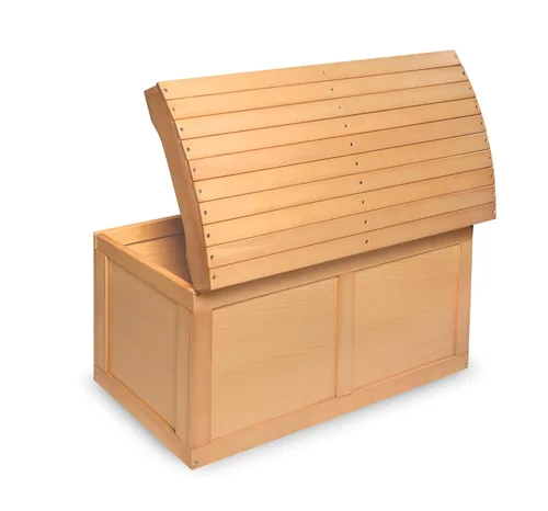 Vista 6 de Caja barril de juguetes Badger Basket, paquete de de 1, Natural