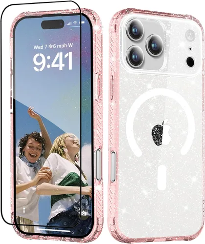 Vista 15 de MIODIK Compatible con Funda para iPhone Air, [Compatible con Magsafe] con Protector de Pantalla y Protección de Cámara Mejorada, Funda Protectora