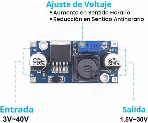 Vista 3 de Paquete de 10 LM2596 DC-DC Buck Convertidor Step Down Módulo Fuente de alimentación Salida DIP 1.25V-30V 3A