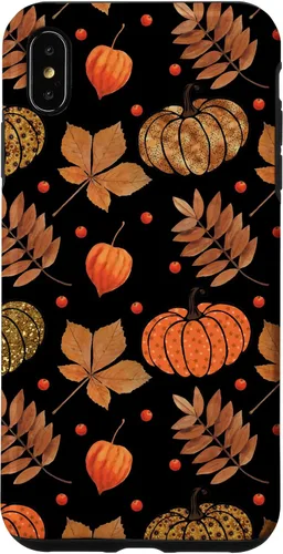 Vista 11 de Otoño hojas y calabazas patrón Halloween otoño regalos caso para iPhone 17
