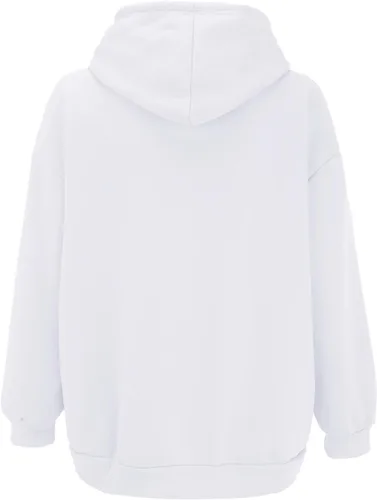 Vista 7 de SHAOBGE Sudaderas de otoño para mujer, sudaderas con cremallera de gran tamaño, ropa Y2K, chaqueta casual con cordón y bolsillos