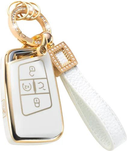 Vista 43 de Funda para llavero de Mercedes Benz con cordón de cuero, funda compatible con Mercedes Benz 2017-2021 Clase E 2018-2021 Clase S A Clase C Clase G