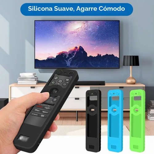 Vista 7 de Funda de silicona para LG MR25GA MR26GA Control remoto [antideslizante] Funda protectora para MR25GN Magic Remote Compatible con LG OLED Smart TV