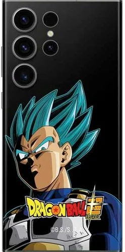 Vista 7 de Skinit Calcomanía para teléfono compatible con Galaxy S23 Ultra, diseño oficial de Dragon Ball Super Goku Negro - DBZSPR04