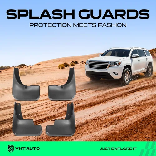 Vista 3 de YHTAUTO Guardabarros antisalpicaduras para Toyota Highlander 2008-2010 con kit de herramientas Guardabarros guardabarros, juego de 4