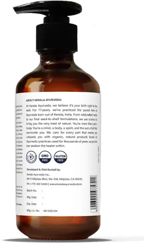 Vista 3 de Kerala Ayurveda Sahacharadi Thailam - 6.76 onzas líquidas Aceite corporal de masaje a base de hierbas Aceite de apoyo de espalda baja y piernas