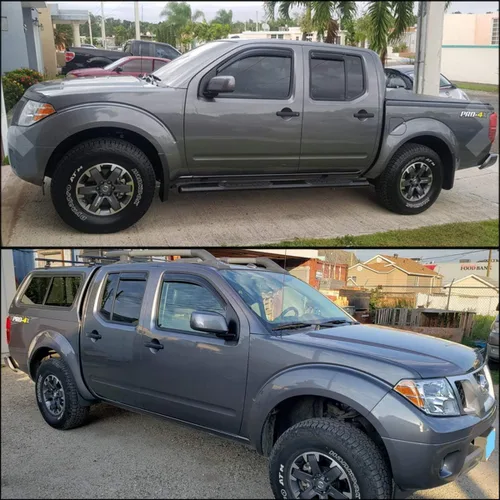 Vista 5 de Lightronic Visera de ventana de ventilación automática con clip extra duradera en el canal, se adapta a Nissan Frontier Crew Cab 2005-2020