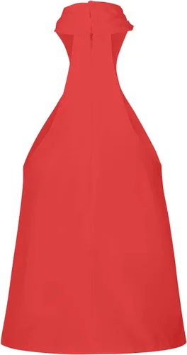 Vista 5 de Ceboyel Camisetas de verano sexy con tirantes cruzados para mujer, con cuello halter, sin mangas, camisa, moderna, elegante, trajes de fiesta 2023