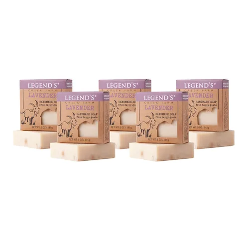 Vista 9 de Legend's Creek Farm Goat Milk Soap - Jabón hidratante limpiador para manos y cuerpo, jabón natural de 5 onzas para piel sensible, hecho a mano
