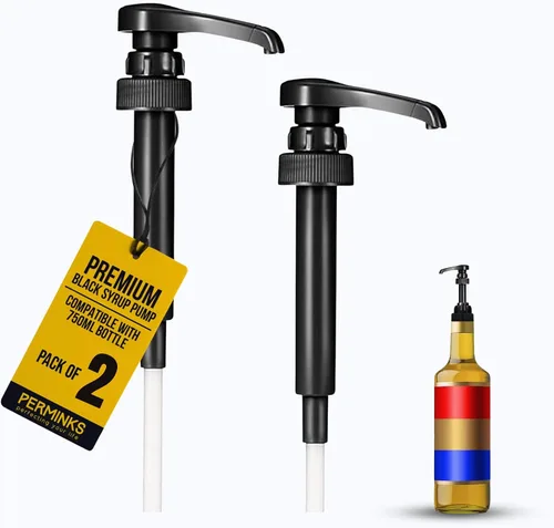 Vista 16 de Bomba de jarabe compatible con botellas Torani y Davinci (25.4 oz - 750 ml) (Negro)
