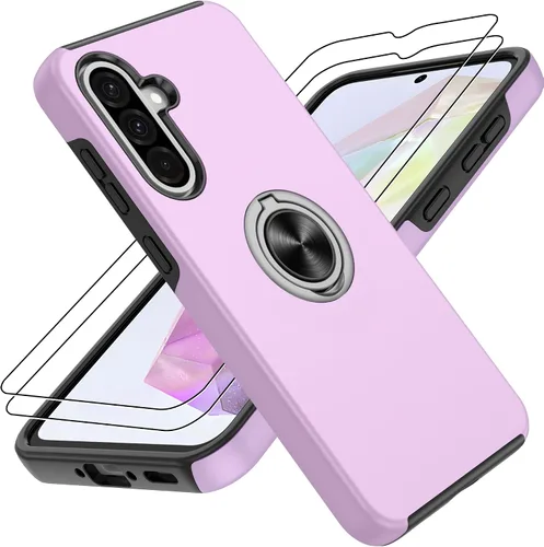 Vista 26 de Gritup Funda para Pixel 6A con protector de pantalla HD, soporte de anillo magnético 360 para Google Pixel 6A, color negro