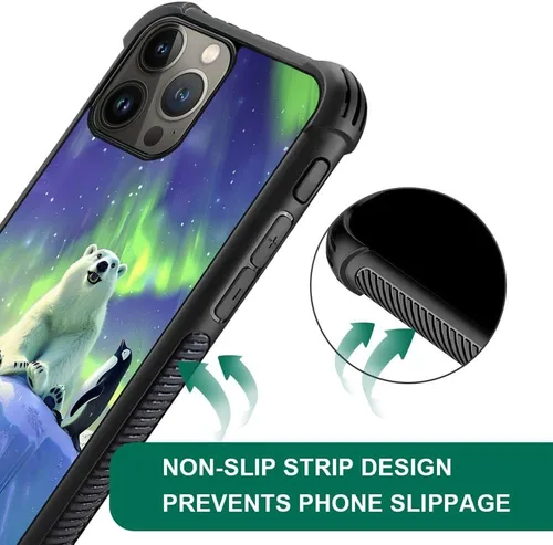 Vista 320 de Funda compatible con iPhone 15, diseño de elefantes africanos, diseño increíble a prueba de golpes, antiarañazos, carcasa trasera de policarbonato