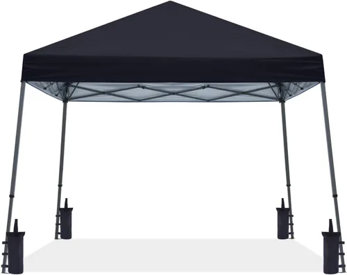 Vista 18 de ABCCANOPY - Toldo autodesplegable y estable para exteriores, base de 10 x 10 pies, parte superior de 8 x 8 pies, color blanco