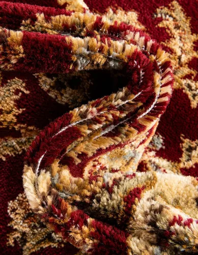 Vista 6 de Unique Loom Voyage Collection - Alfombra de área Reddington (2' x 3' 1" Rectángulo Rojo/Crema)