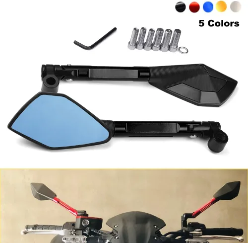 Vista 3 de Espejos de motocicleta, para K-AWASAKI para VERSYS-300 para VERSYS-X300 para VERSYS-X250 todo el año, espejos retrovisores de moto, espejos laterales