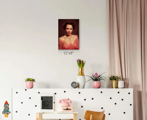Vista 2 de Iconic Canvas Wall Art V32 - Lienzo decorativo para sala de estar o dormitorio